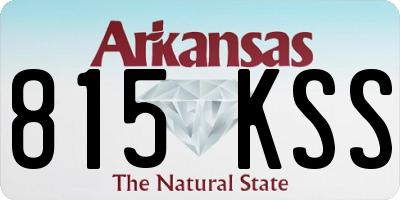 AR license plate 815KSS