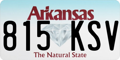 AR license plate 815KSV