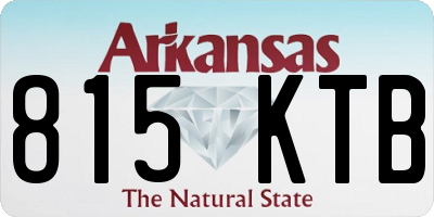 AR license plate 815KTB