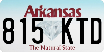 AR license plate 815KTD