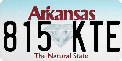 AR license plate 815KTE