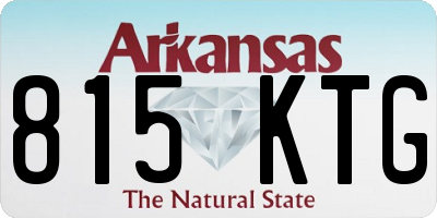 AR license plate 815KTG