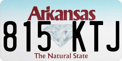 AR license plate 815KTJ