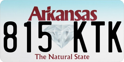 AR license plate 815KTK