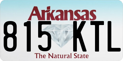 AR license plate 815KTL