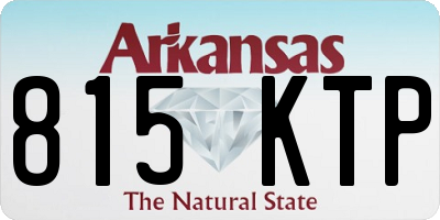 AR license plate 815KTP