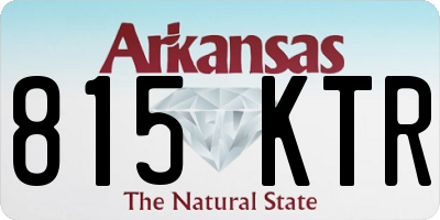 AR license plate 815KTR
