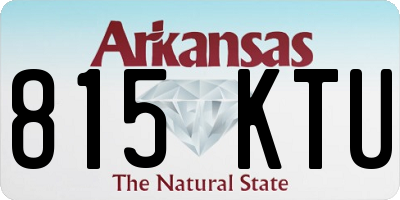 AR license plate 815KTU
