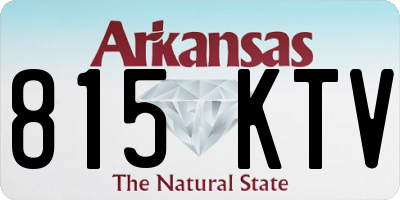 AR license plate 815KTV