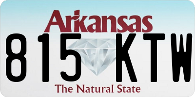 AR license plate 815KTW