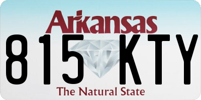 AR license plate 815KTY