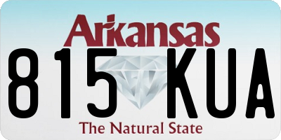 AR license plate 815KUA
