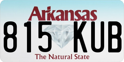 AR license plate 815KUB