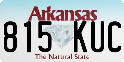 AR license plate 815KUC