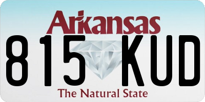 AR license plate 815KUD