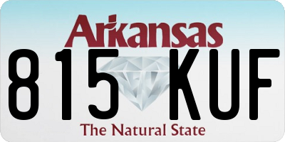 AR license plate 815KUF