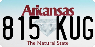 AR license plate 815KUG