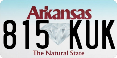 AR license plate 815KUK