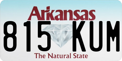 AR license plate 815KUM