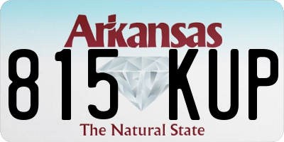AR license plate 815KUP