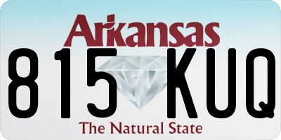 AR license plate 815KUQ