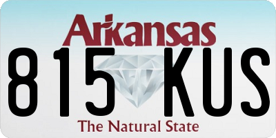 AR license plate 815KUS