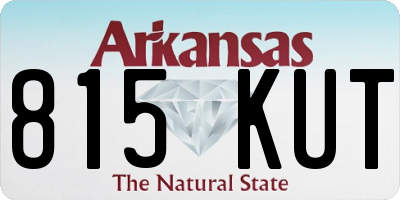 AR license plate 815KUT