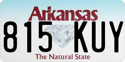 AR license plate 815KUY