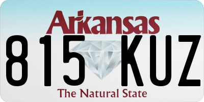 AR license plate 815KUZ