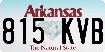 AR license plate 815KVB
