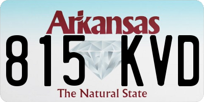 AR license plate 815KVD