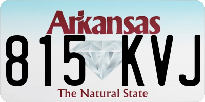 AR license plate 815KVJ