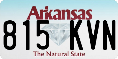 AR license plate 815KVN