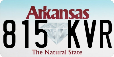 AR license plate 815KVR
