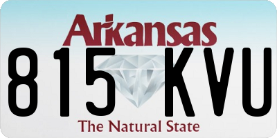 AR license plate 815KVU