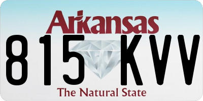 AR license plate 815KVV