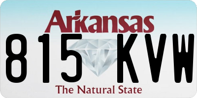 AR license plate 815KVW