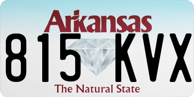 AR license plate 815KVX