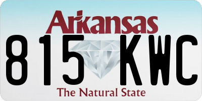 AR license plate 815KWC