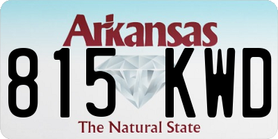 AR license plate 815KWD