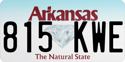 AR license plate 815KWE