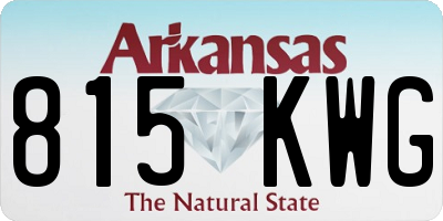 AR license plate 815KWG