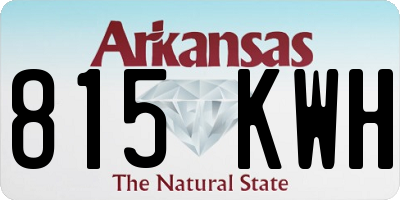 AR license plate 815KWH