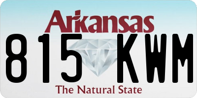 AR license plate 815KWM