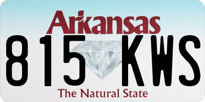 AR license plate 815KWS