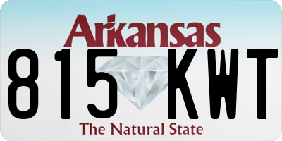 AR license plate 815KWT