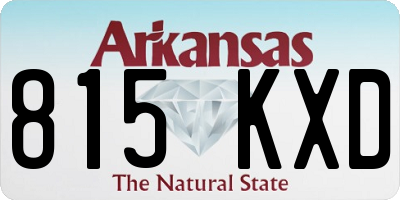 AR license plate 815KXD