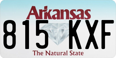 AR license plate 815KXF