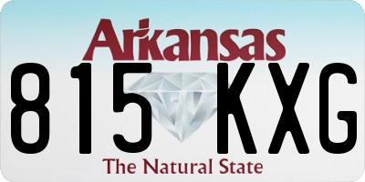 AR license plate 815KXG