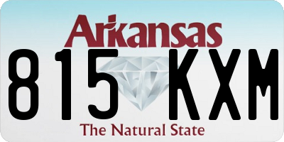 AR license plate 815KXM